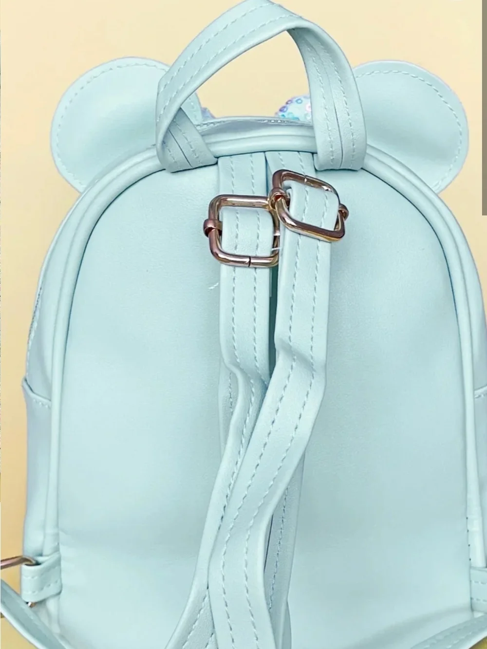Kids Mint Sparkle Bow Backpack - Cute Sequin Accent
